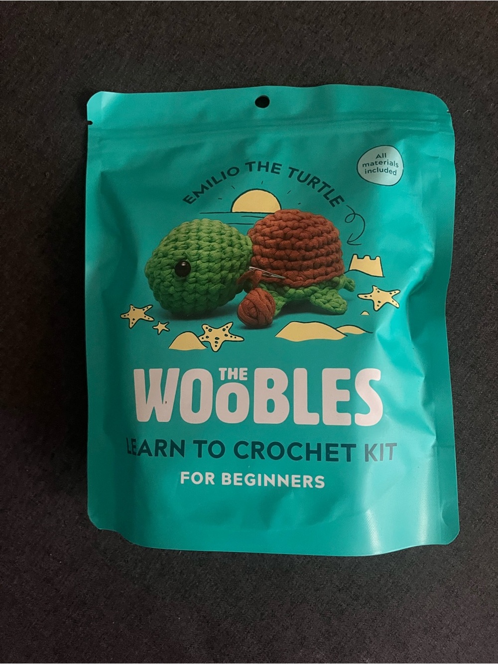 The Woobles 'Emilio the Turtle' Crochet Kit